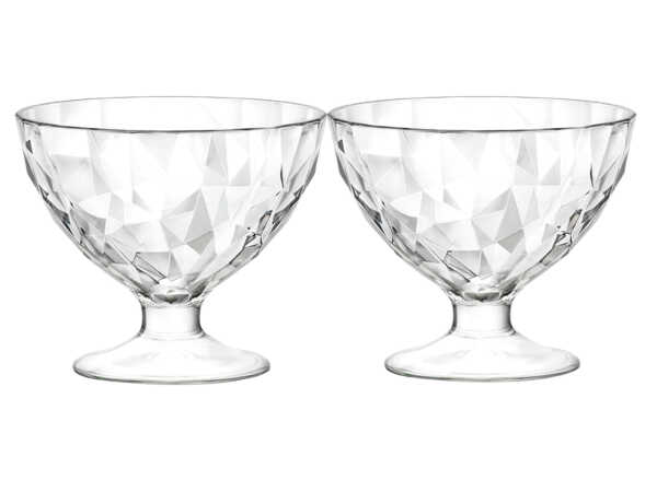 Eisschale 36 cl Diamond 2 Stück Glas Bormioli Rocco Dessert Schale Eis