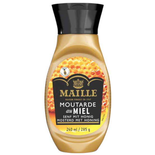 Maille Senf mit Honig 240 ml Squeeze-Flasche Dijon-Senf Sauce Würze