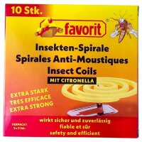 Set Insektenspiralen und Tontopf + Nachfüller Insektenspiralen 10 Stck. Mücken