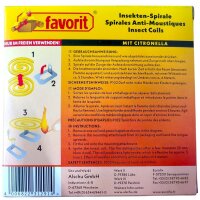 Set Insektenspiralen und Tontopf + Nachfüller Insektenspiralen 10 Stck. Mücken