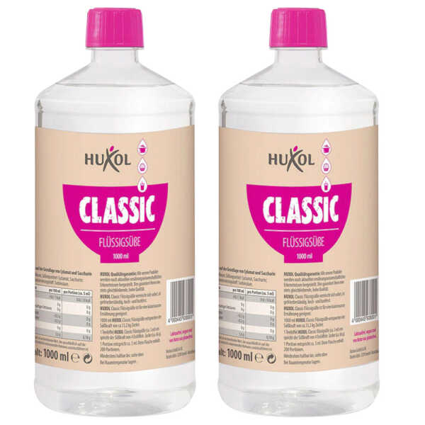 2x Huxol Süßstoff flüssig Süßungsmittel 1000ml Flüssigsüße Classic