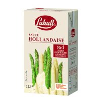 10x Lukull Sauce Hollandaise 1L – Perfekte Spargelsauce für die Spargelsaison, cremig & gebrauchsfertig