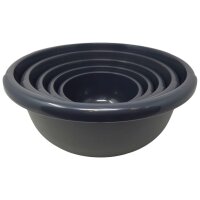 5x Curver Rundschüssel 1,3L 2,5L 4L 6,3L 10,5 L anthrazit Schüssel Kunststoff