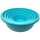 5x Curver Rundschüsseln 1,3L 2,5L 4L 6,3L 10,5L türkis Schüsseln