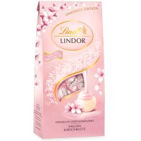 Lindt Lindor Kugeln Sakura Kirschblüte 137g Limited...