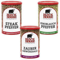 Set Block House 3 Dosen Gewürze Steak Pfeffer...