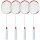 2x Badminton Set 260XT 4 Schläger 6 Federbälle 2 Taschen Best Sporting