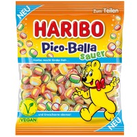 Haribo Pico-Balla sauer vegan 160g Fruchtgummi...