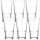 6x Leonardo Longdrink Becher Glas XL 550 ml Event stapelbar Wasserglas Saftglas Stapelglas