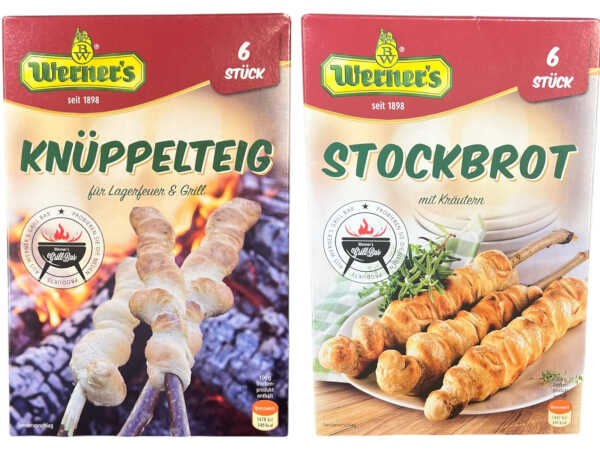 Set Werners Knüppelteig + Stockbrot Kräuter Backmischung Lagerfeuer Camping
