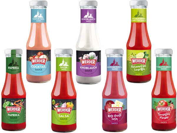 Werder Schlemmersaucen Grillsauce Würzsauce Ketchup BBQ Grillen Sauce