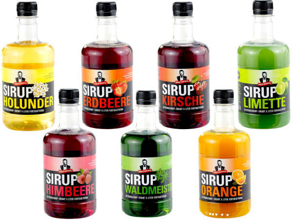 7 Sorten Sirup Royale Probierpaket Getränkesirup