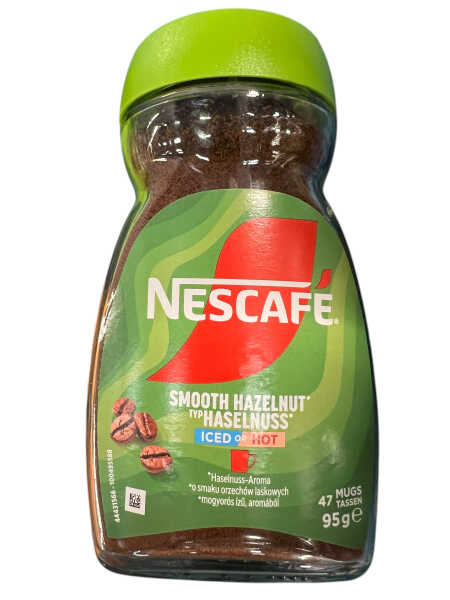NESCAFÉ Haselnuss 95g Glas Löslicher Kaffee Instantkaffee Eiskaffee Hazelnut