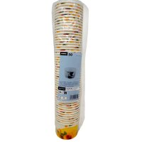 Papstar Eisbecher Pappe Früchte-Dekor 50 St. Becher Eis Sommer verschiedene Größen