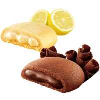 Hellma Gebäck 200x Crisp & Creamy Mix einzeln Schoko Lemon Kekse Catering