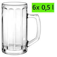 6x Bierkrug BREMA 0,5 l Bierseidel Füllstrich Bier...