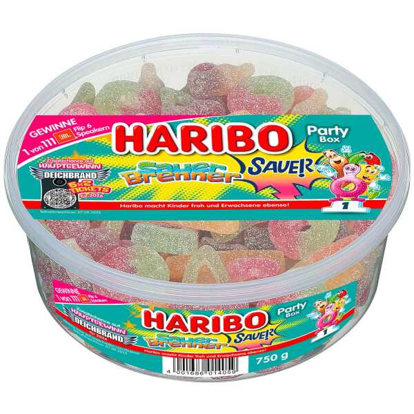 Haribo Sauer Brenner sauer 750g Dose Limited Fruchtgummi Mix