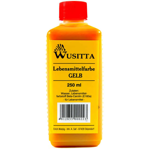 Wusitta Lebensmittelfarbe Gelb 250 ml Lebensmittel Backen Färben
