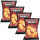 4x Dipple Mais‑Chips Paprika 90 g Tüte Snack Chips Mais Knabberzeug
