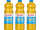 3x Bautzner Senf Mittelscharf 1000 ml Squeezeflasche Grillen Imbiss Bratwurst