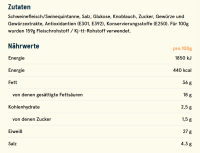 Ridderheims Sticks Explosion 50 g Snack-Salami luftgetrocknet Schweinefleisch 30 cm vakuumiert aus Schweden