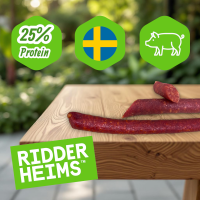 Ridderheims Sticks Bierbanger 50g Snack-Salami luftgetrocknet Schweinefleisch 30cm vakuumiert - aus Schweden