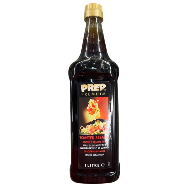 Prep Premium Geröstetes Sesamöl 1 Liter – Toasted Sesame Oil für Wok & Asia Küche