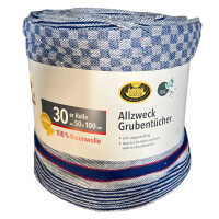 Allzweck Grubentücher Blau 30er Rolle 50×100...