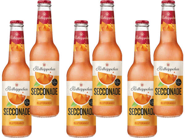6x Rotkäppchen Secconade Blutorange 0,33 l spritziger Secco‑Mix mit Blutorange 5,5 % vol #1