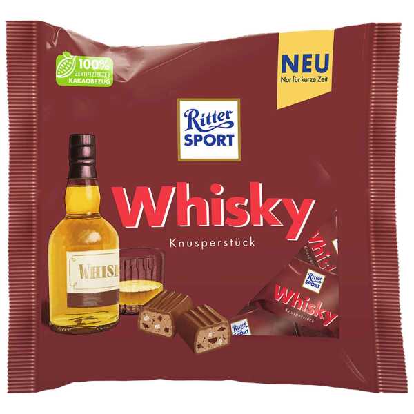 Ritter Sport Whisky 200 g Pralinen-Mix einzeln alkoholhaltig Schokolade Limited Edition