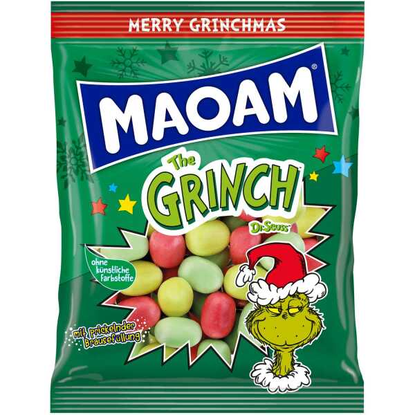 MAOAM Kracher Grinch 175g Kaubonbons im limitierten Grinch-Design Weihnachten