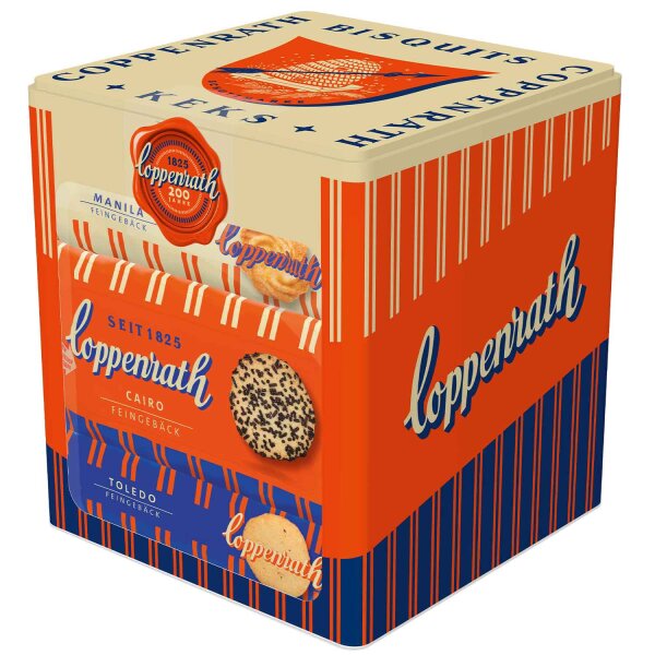 Coppenrath Feingebäck Jubiläumsdose 1,2 kg – Edler Gebäckmix in Geschenk‑Metalldose