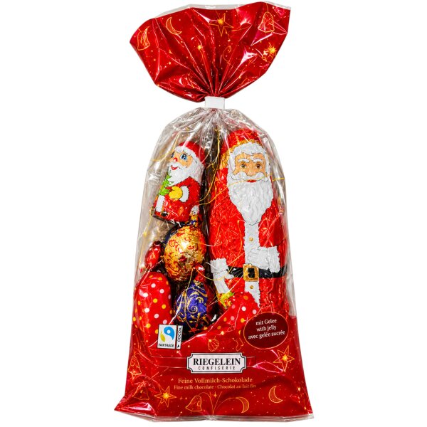 Riegelein Weihnachts-Mischbeutel 210 g – Vollmilchschokolade & Gelee Weihnachtsfiguren