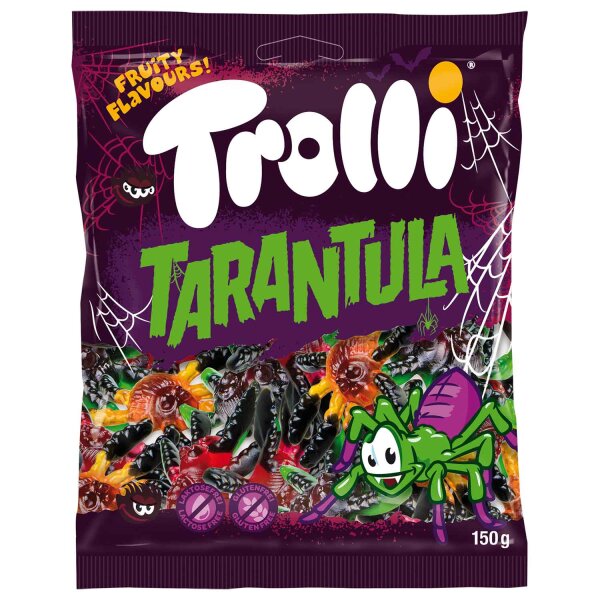 Trolli Tarantula 150 g Fruchtgummi Spinnen mit fünf Fruchtaromen Halloween
