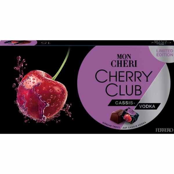 3x Ferrero Mon Chéri Cassis Winteredition Pralinen 157 g Kirsch‑Wodka & Cassis in Halbbitterschokolade #1