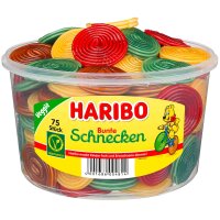 Haribo Bunte Schnecken vegetarisch 75 St. –...