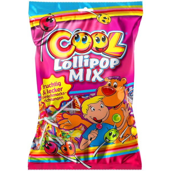 Cool Lollipop Mix 500 g – 40 bunte Lutscher-Mischung mit verschiedenen Geschmacksrichtungen