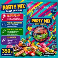 Cool Party Mix Candy Selection 350 g – Bunter Süßigkeiten-Mix mit Lutschern & Kaubonbons