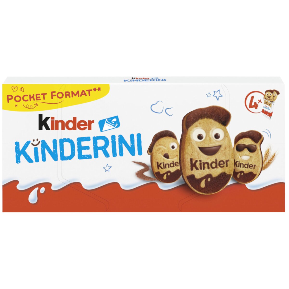 Kinder Keks Kinderini 100 g – 4×25 g knusprige Kinder Kekse | Portionierte Snack ...