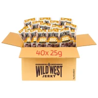 40x 25g Wild West Honey BBQ Beef Jerky 1 kg Set...