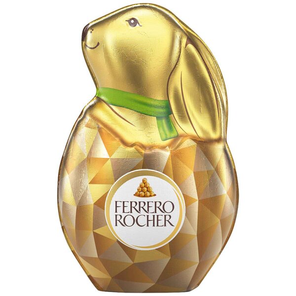 Ferrero Rocher Osterhase 70 g – Edelvollmilch-Schokolade mit Haselnussstückchen
