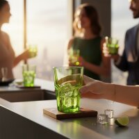 ARC Trinkglas Crazy Grün 400 ml – Neon Design Glas, robust & modern