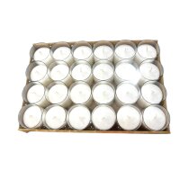 Teelichter im Becher 25 Stunden 24 Stück Weiße...