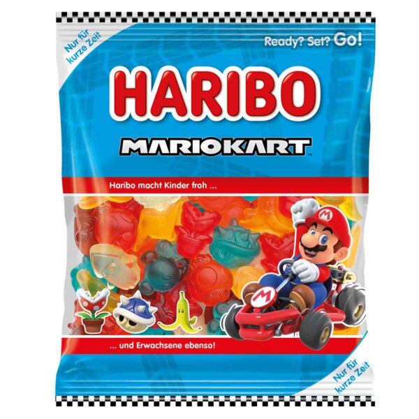 Haribo Mario Kart Fruchtgummi 160g Fruchtgummi-Mischung Gaming Limited Edition