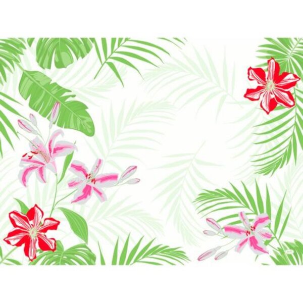 Dunicel® Tischsets Tropical Lily 30 x 40 cm – 100 Stück Premium Einweg Tischsets