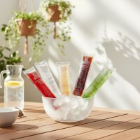 Bussy Wassereis 20er Set – 5 Sorten à 4 Stück – Fruchteis zum Einfrieren – Eis Sticks für Sommer, Kinder & Party