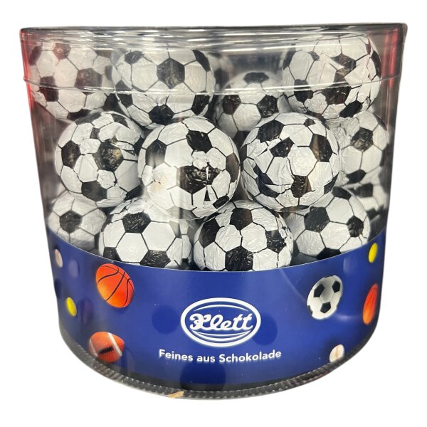 50 Schoko Fußball Kugeln (280g) – Perfekt für WM Party & Kindergeburtstag, Vollmilch Schokolade