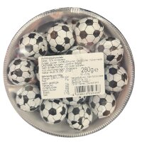 50 Schoko Fußball Kugeln (280g) – Perfekt für WM Party & Kindergeburtstag, Vollmilch Schokolade