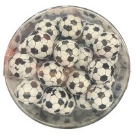 50 Schoko Fußball Kugeln (280g) – Perfekt für WM Party & Kindergeburtstag, Vollmilch Schokolade