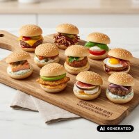 Roberto Mini Hamburger Sesam Brötchen 8 Stück...